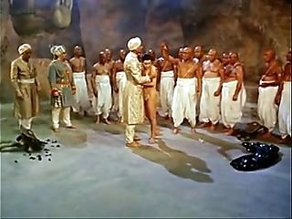 sexy indian dance before giant snake